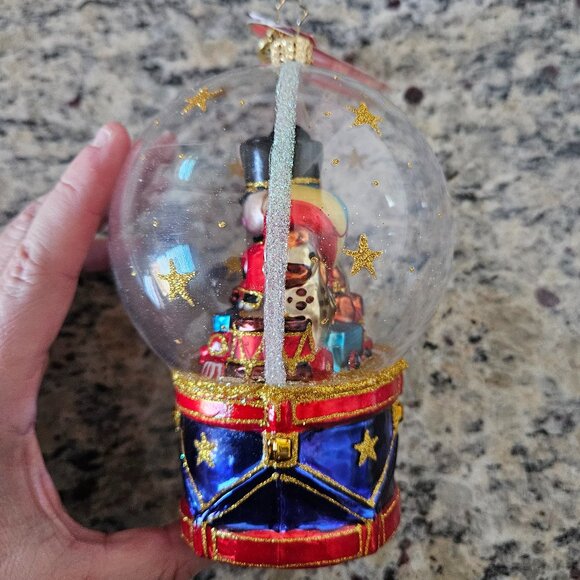 RARE NWT CHRISTOPHER RADKO TOYLAND TREASURES BALL DROP SNOWGLOBE ORNAMENT - Picture 4 of 9